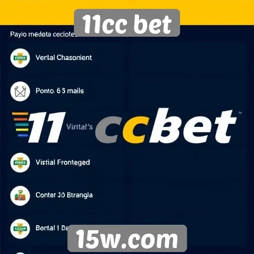 Métodos de pagamento aceitos no 11cc bet